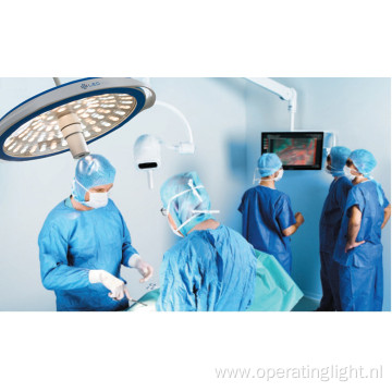 Operating surgical lamp with double heads
